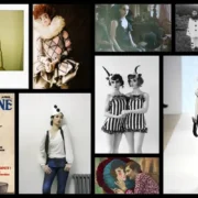 A collage of photos with various people in costumes.