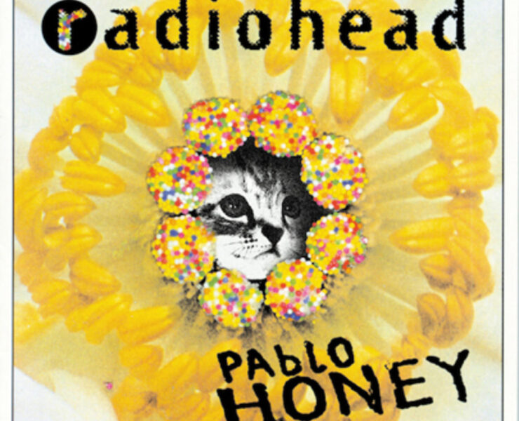 A picture of radiohead 's album cover for pablo honey.